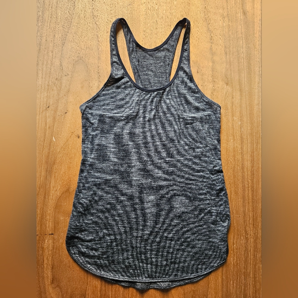 Lululemon womens' Racerback Tank Top, Size 4, Charcoal Gray